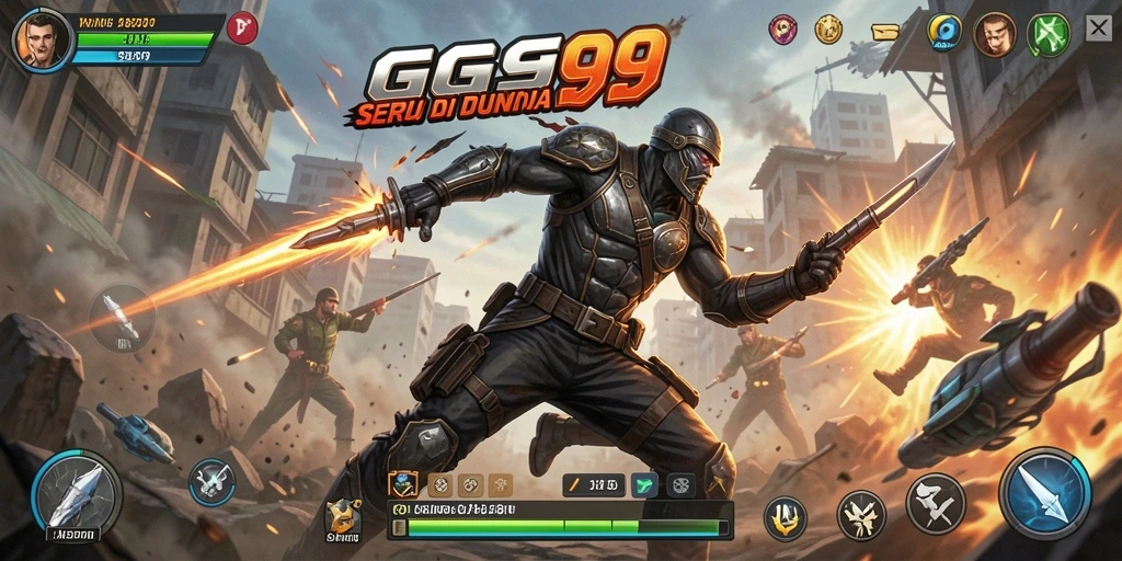 Gameplay GG99 yang menegangkan dan seru di setiap pertarungan.