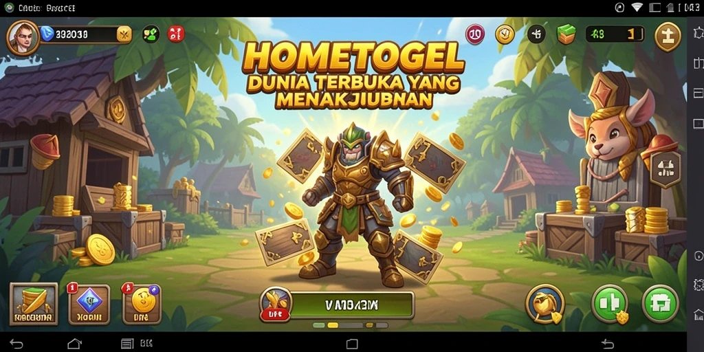 Tampilan gameplay <strong>HOMETOGEL</strong> yang menakjubkan dalam dunia terbuka.