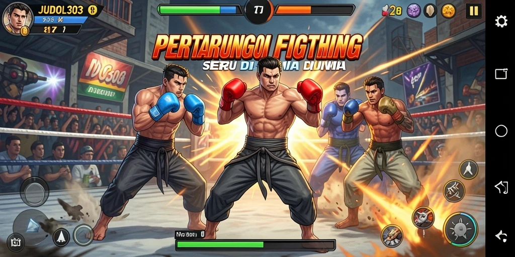 Tampilan gameplay seru dalam JUDOL303 yang menghadirkan pertarungan mendebarkan.