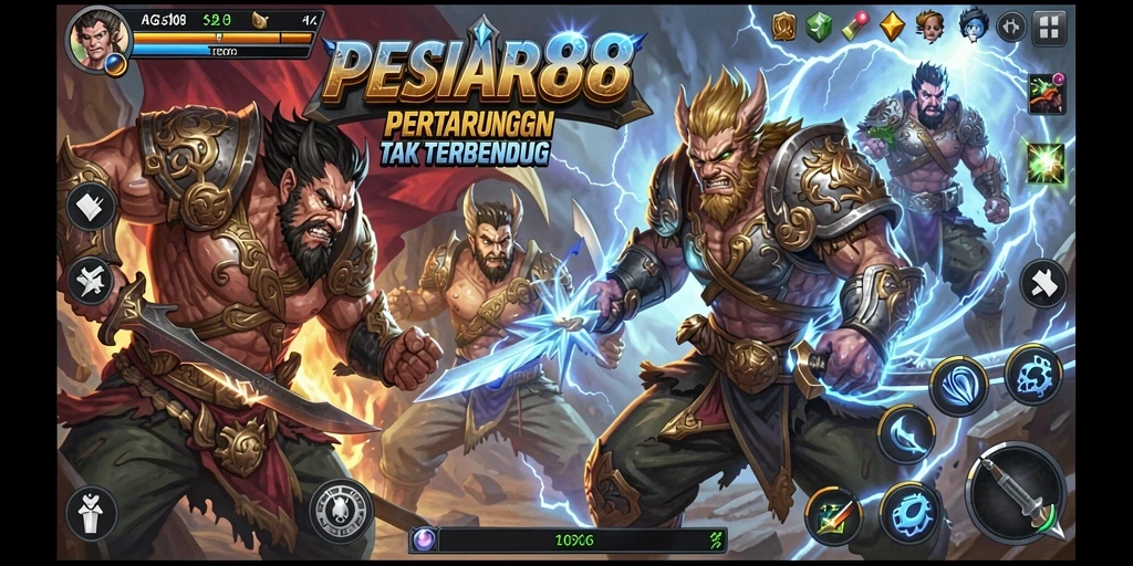 Tampilan gameplay PESIAR88 yang mendebarkan dan penuh aksi.