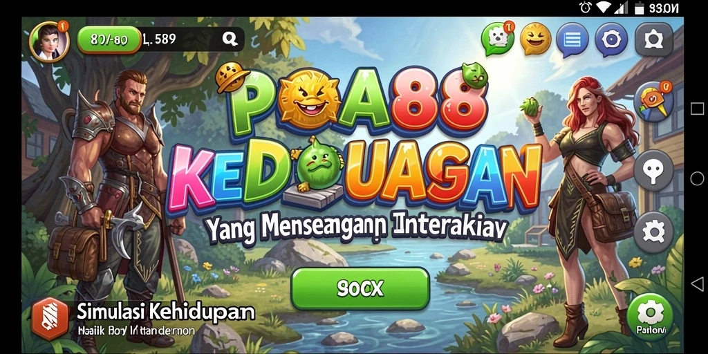 Tampilan gameplay POA88 yang seru dan interaktif.