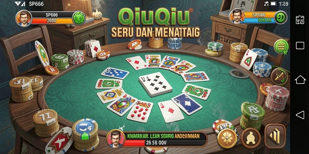Tampilan gameplay menarik dalam SP666 QiuQiu.