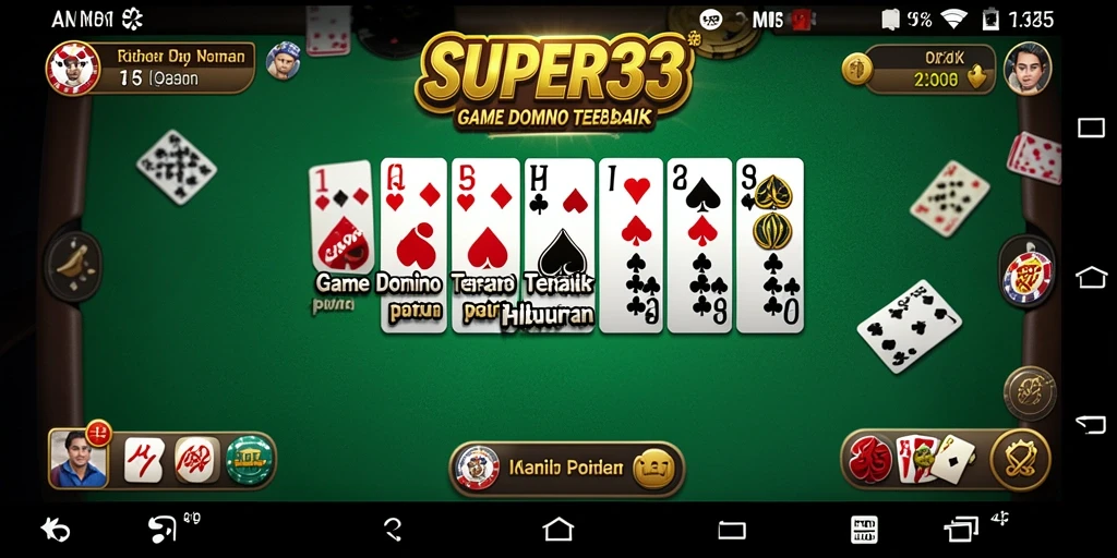 Tampilan gameplay Domino yang menarik dari SUPER33.